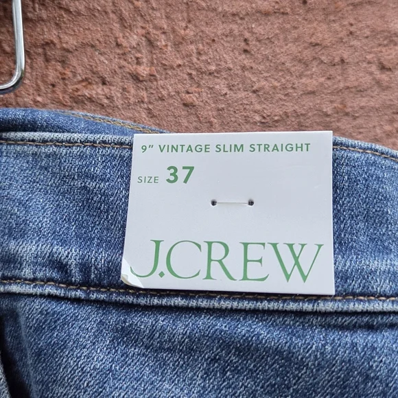J. Crew 9" vintage slim-straight jean in Bensen wash Size 37 Plus Size - Picture 4 of 7